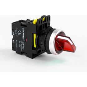 Eurowest EW-55-02XSL 2 Nc 220 V Kırmızı Led Işıklı Kalıcı Mandal Buton