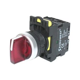 Eurowest EW-55-02XSL 2 Nc 220 V Kırmızı Led Işıklı Kalıcı Mandal Buton