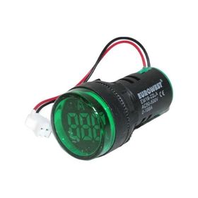 Eurowest EW16-22LA-Y 22 mm 100 A Yeşil Led Ampermetre
