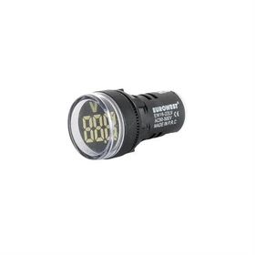 Eurowest EW16-22LV-B 22 mm 24 - 550 V Beyaz LED Voltmetre