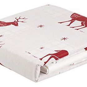 Ev & Home EP-017019 Kolay Ütülenir Geyik Bordo Çift Kişilik Nevresim Takımı