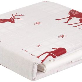 Ev & Home EP-017020 Kolay Ütülenir Geyik Bordo Tek Kişilik Nevresim Takımı