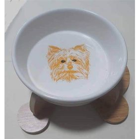 EVA 15 cm Ayaklı Seramik Köpek Mama Kabı
