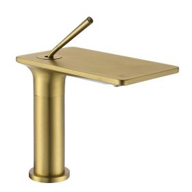 Eva Banyo FJ-5012 Fırçalanmış Altın Lavabo Bataryası