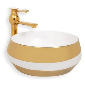 EVA Banyo Lena E-8131 Altın Tezgah Üstü Lavabo