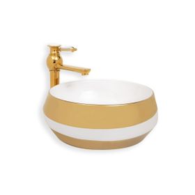 EVA Banyo Lena E-8131 Altın Tezgah Üstü Lavabo