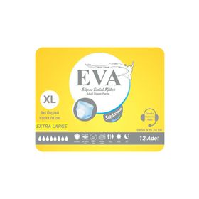 EVA Ekstra Büyük 12 Adet Erkek Kadın Emici Külot Hasta Bezi