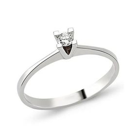 Eva Pırlanta 14 G Renk 0.14 Karat Pırlanta Tektaş Yüzük