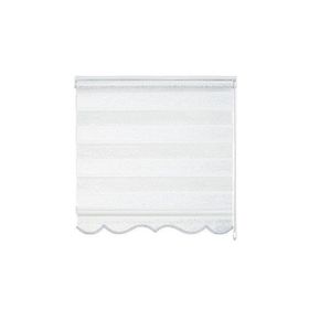 Evaks 650-01 100x200 cm Krem Sarmaşık Jakar Zebra Desenli Stor Perde