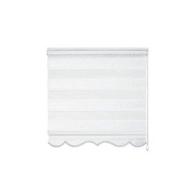 Evaks 650-01 Sarmaşık Jakar Zebra Desenli 120x200 cm Krem Stor Perde