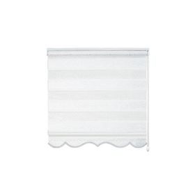 Evaks 650-01 Sarmaşık Jakar Zebra Desenli 120x200 cm Krem Stor Perde