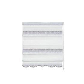 Evaks Malaga V-5 Melanj Zebra Desenli 100x200 cm Gri Stor Perde