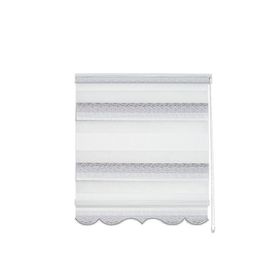 Evaks Malaga V-5 Melanj Zebra Desenli 100x200 cm Gri Stor Perde