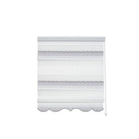 Evaks Malaga V-5 Melanj Zebra Desenli 140x200 cm Gri Stor Perde