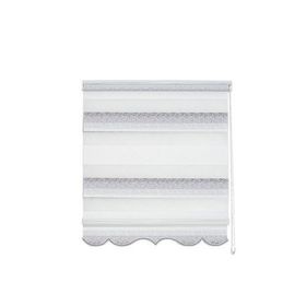 Evaks Malaga V-5 Melanj Zebra Desenli 160x200 cm Gri Stor Perde