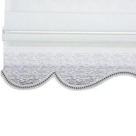 Evaks Malaga V-5 Melanj Zebra Desenli 180x200 cm Gri Stor Perde