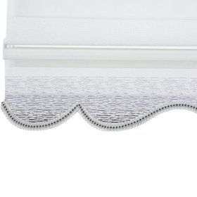 Evaks Malaga V-5 Melanj Zebra Desenli 80x200 cm Gri Stor Perde