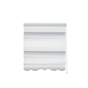 Evaks Malaga V-5 Melanj Zebra Desenli 80x200 cm Gri Stor Perde