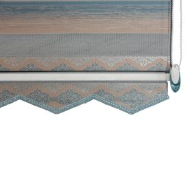 Evaks Plise Zebra Desenli 7116 160x200 cm Pudra Stor Perde