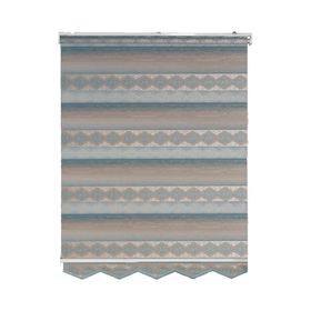Evaks Plise Zebra Desenli 7116 160x200 cm Pudra Stor Perde