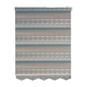 Evaks Plise Zebra Desenli 7116 180x200 cm Pudra Stor Perde
