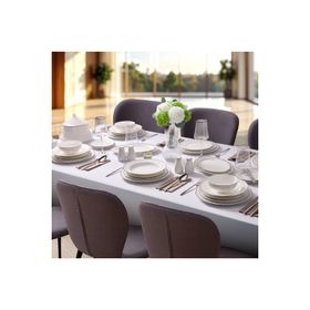 Evaliza 5002868040 Destiny Platin 85 Parça 12 Kişilik Yemek Takımı