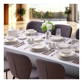 Evaliza 5002868040 Destiny Platin 85 Parça 12 Kişilik Yemek Takımı