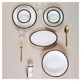 Evaliza Black Gold Alaia Black Gold 60 Parça 12 Kişilik Yemek Takımı