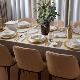 Evaliza Buckhingam Gold 60 Parça 12 Kişilik Yemek Takımı