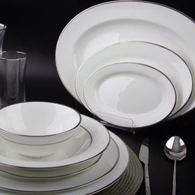 Evaliza Classic Platin 60 Parça 12 Kişilik Yemek Takımı