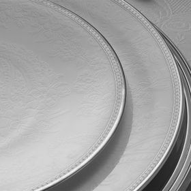 Evaliza Coupe Sade Paisley Platin 101 Parça 12 Kişilik Yemek Takımı