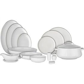 Evaliza Hanedan Platin 60 Parça Yemek Takımı