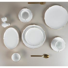 Evaliza Magnolia Premium 36 Parça 6 Kişilik Gold Kahvaltı Takımı