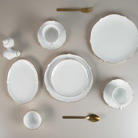 Evaliza Magnolia Premium 36 Parça Gold Kahvaltı Takımı