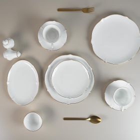 Evaliza Magnolia Premium 36 Parça Gold Kahvaltı Takımı