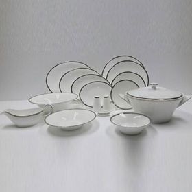 Evaliza Paisley Platin 60 Parça 12 Kişilik Yemek Takımı
