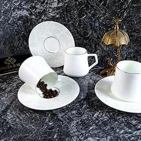 Evaliza Paisley White 6 Kişilik 180 ml Çay Fincan Takımı