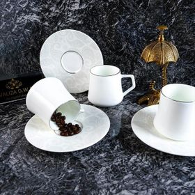 Evaliza Paisley White 6 Kişilik 180 ml Çay Fincan Takımı