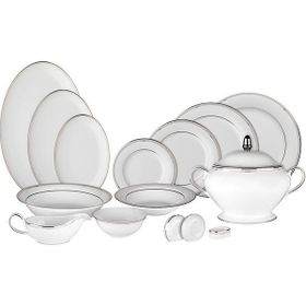 Evaliza Perla Platin 60 Parça Yemek Takımı