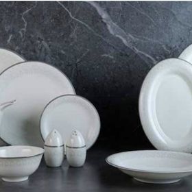 Evaliza Serenity Platin 85 Parça 12 Kişilik Yemek Takımı
