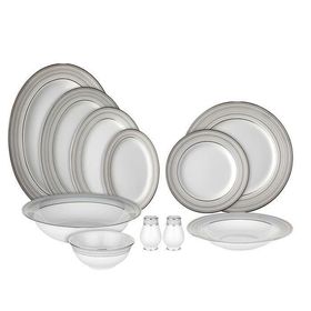 Evaliza Tokyo Platin 61 Parça 12 Kişilik Yemek Takımı