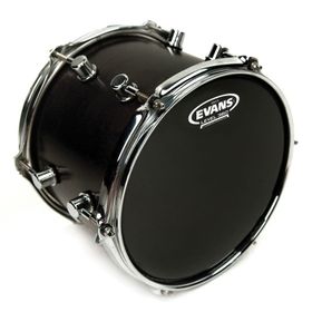 Evans B12ONX2 Deri 12 ONYX2 Kumlu Siyah Çift Kat Tom ve Trampet