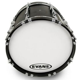 Evans BD16MX1W 16 inç MX1 Marchıng Beyaz Tek Kat 10 Mil Davul Derisi