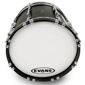 Evans BD16MX1W 16 inç MX1 Marchıng Beyaz Tek Kat 10 Mil Davul Derisi