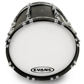 Evans BD16MX1W 16 inç MX1 Marchıng Beyaz Tek Kat 10 Mil Davul Derisi