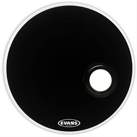 Evans BD18REMED Deri Resonant Siyah Kick Ön Süngerli Delik Davul Derisi