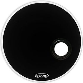 Evans BD18REMED Deri Resonant Siyah Kick Ön Süngerli Delik Davul Derisi