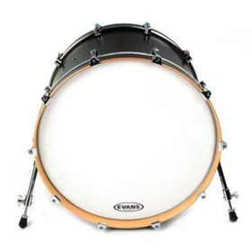 Evans BD20RACW 20 EQ1 Resonant Kumlu Beyaz Kick Ön Ringli-Delikli Davul Derisi
