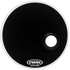 Evans BD20REMAD Resonant Kick Siyah Ön Süngerli-Delikli Davul Derisi