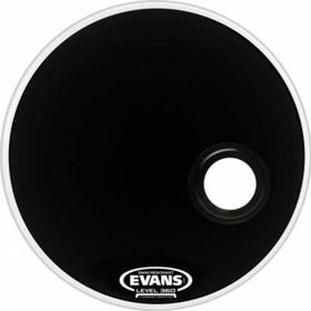 Evans BD20REMAD Resonant Kick Siyah Ön Süngerli-Delikli Davul Derisi